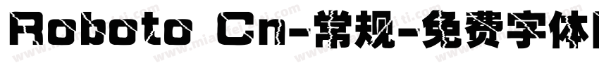 Roboto Cn-常规字体转换